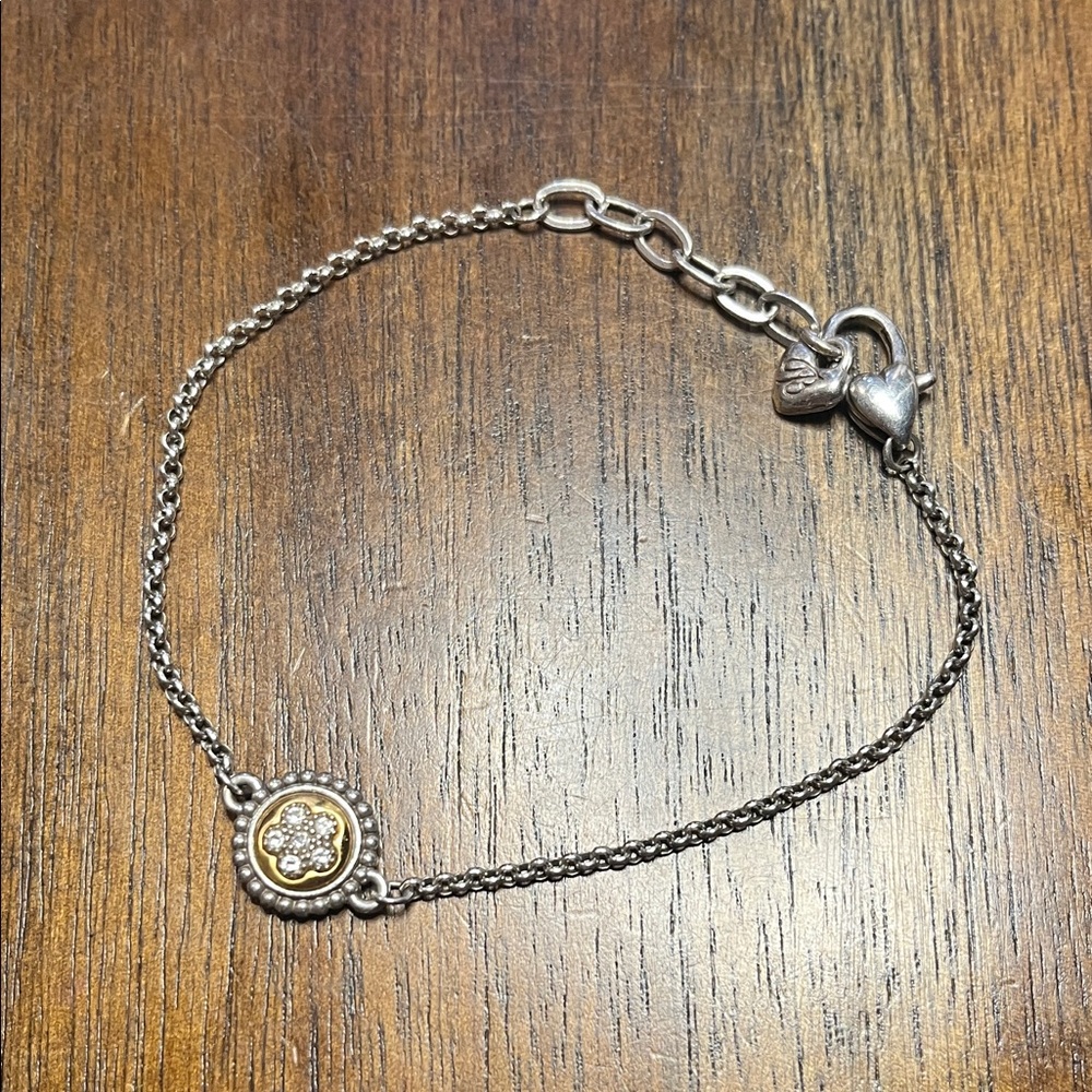 Brighton Sorrento Silver and Gold Chain Bracelet